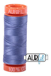 Aurifil Mako 50wt Cotton 200 m 220 yd. spool - 2525 Dusty Blue Violet